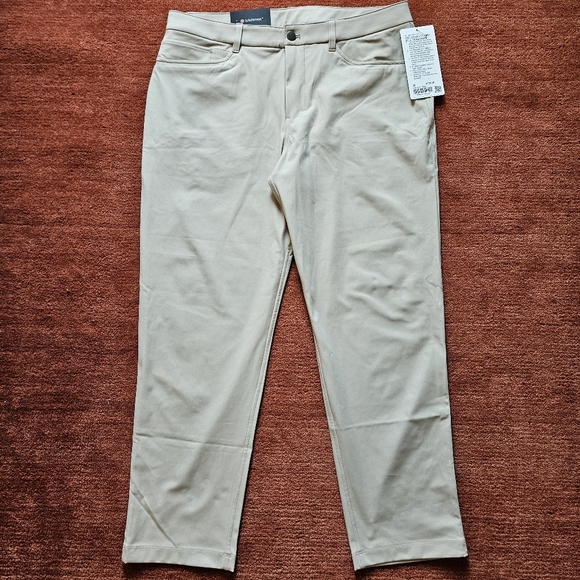 NWT Lululemon Men’s ABC Classic-Fit Trouser 30" Warpstreme Trench Size 34 - Picture 2 of 7